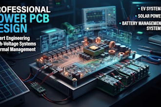 design pcb layout  schematic gerber files for power electronics ev pcb and bms
