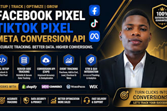 set up facebook pixel tiktok pixel and meta conversion API