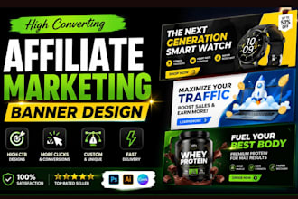 design high converting affiliate marketing banner ads for more clicks