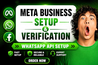set up meta business suite whatsapp API and meta business verification