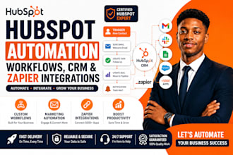 build hubspot workflows, automation and zapier integrations