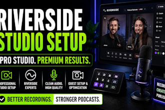 setup riverside studio for professional podcasts and creators