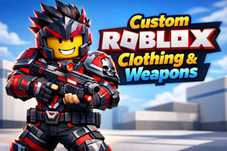 design custom roblox clothing, gun models, and detailed armor sets for your game
