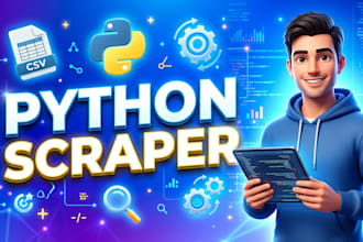 build a custom python web scraper to extract data
