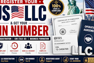 register your us llc non us resident and ein number tax id business formation