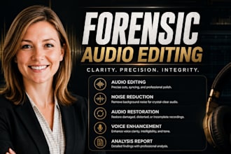 perform forensic audio noise reduction audio cleanup audio editing enhancement