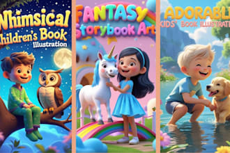 design fantacy illustration children book design character illustration design