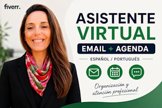 ser tu asistente virtual para gestión de agenda y correo