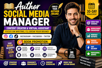 be your author and book social media manager and virtual assistance
