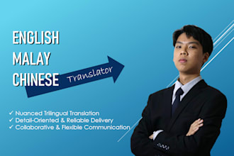 manually translate languages among malay english and chinese