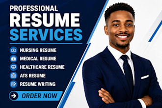 write an ats healthcare, medical, or nurse practitioner resume and cover letter