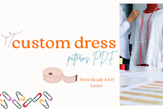 create custom sewing pattern for dress and boutique