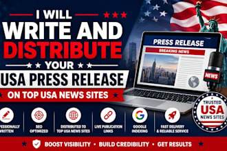 write and distribute your USA press release on top USA news sites