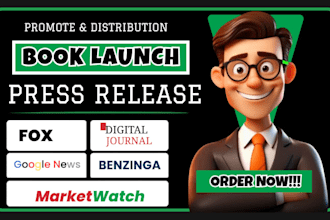 promote your amazon book with premium press release distribution and submission
