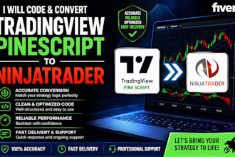 code and convert tradingview pinescript to ninjatrader