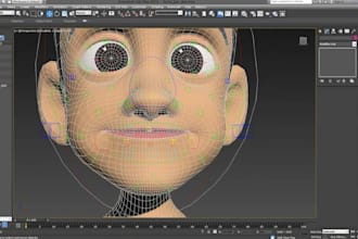 3d model rigging, blendshape weight paint, facial rigging, vtuber rig, mmd, cc4