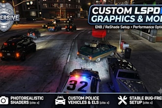 customize immersive lspdfr graphic and police mods setup