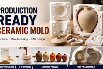 design production ready ceramic mold plaster mold and slip casting mold