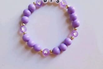 customized beaded letter bracelet set for women and children
