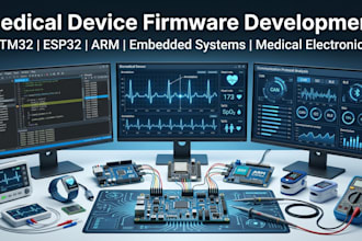 develop medical device firmware for stm32 esp32 arm and embedded systems