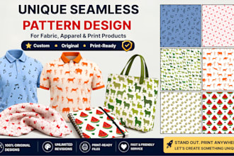 design custom seamless repeating patterns