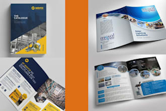 design a professional magazine layout and catalog design