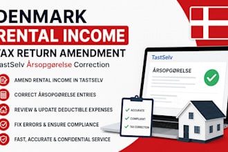 amend denmark rental income tax return tastselv arsopgorelse correction