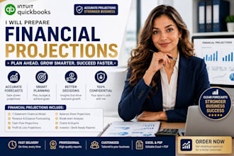 prepare financial projections, forecast, budgeting and financial model