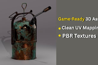 create 3d low poly game assets