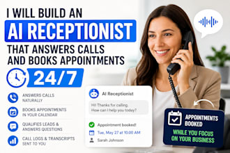 build an ai receptionist voice agent for appointment booking