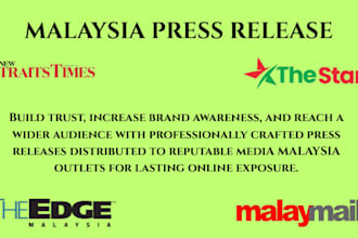 write SEO press releases and distribute them to top malaysia news sites