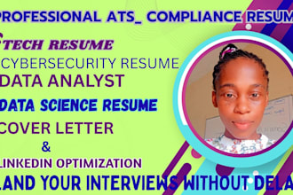 craft tech resume, cybersecurity resume, data analyst and resume writing