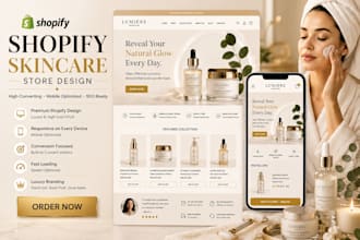 build high ranking shopify skincare for your store