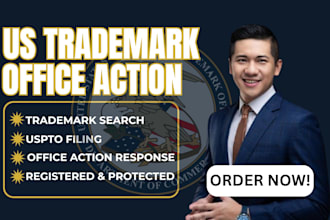 file a uspto trademark office action response, refusal appeal, US attorney