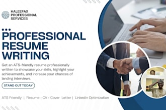write an ats friendly resume and CV