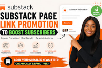 do organic substack page link promotion substack newsletter to boost subscribers