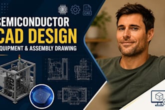 semiconductor cad, equipment drawing, chip manufacturing cad, assembly drawing