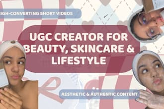 create dynamic ugc and edit aesthetic short form videos for your brand