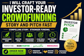 craft your investor ready crowdfunding story and pitch deck