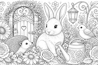 illustrate pictures for your coloring book