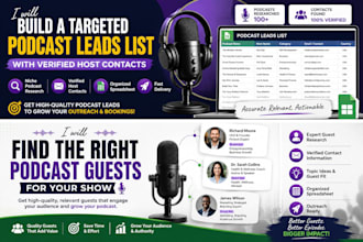 do podcast outreach and find the right podcast guests for your show