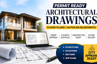 draft permit ready floor plans and autocad drawings