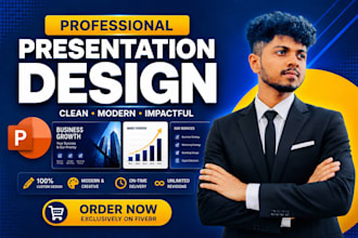 create a professional presentation , pitch deck, google slides