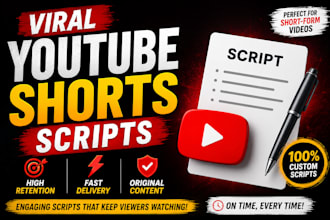 write viral youtube shorts scripts with engaging hooks