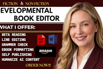 developmental editor format fiction novel christian book memoir self help editor