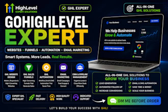 build gohighlevel ghl website, ghl sales funnel, ghl automation