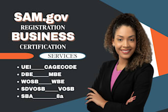 do sam gov registration, cage code, uei, sba wosb mbe sdvosb government contract