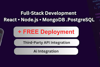 build ai integrated web app react nextjs nodejs mongodb postgresql
