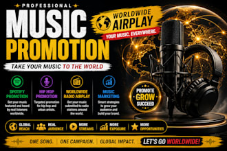 do music promotion, spotify promotion and radio airplay