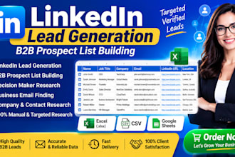 do linkedin b2b lead generation and prospect list